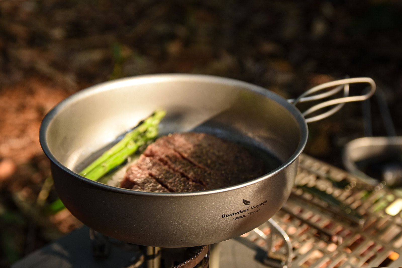 Amazon.com: Boundless Voyage Titanium Frying Pan with Lid Portable